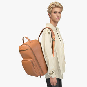 Модные дизайнерские коричневые веганские кожаные сумки большой емкости для путешествий рюкзак для камеры высокого качества сумка для камеры - Product Image 6