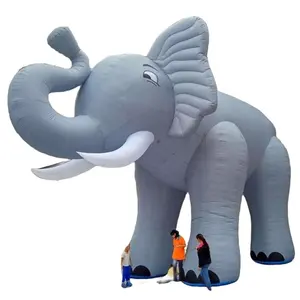 6m Jumbo Fabric Cute Animal Inflatable - Elephant For Advertising