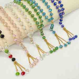10mm Crystal Glass 33 Prayer Beads <b>Muslim</b> Favor Islamic <b>Gift</b> - Product Image 2