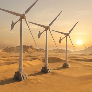 Générateur éolien horizontal 200 kW 400 V avec 3 pales et un diamètre de rotor de 22 m, système connecté au réseau Horizontal-200KW 200 kW Générateur éolien horizontal - Product Image 3