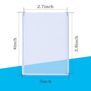 Factory Custom 3*4inch 35pt Top-Open Rigid <b>Cases</b> Blue Transparent Sports card Top-Open Rigid <b>Cases</b> - Product Image 2