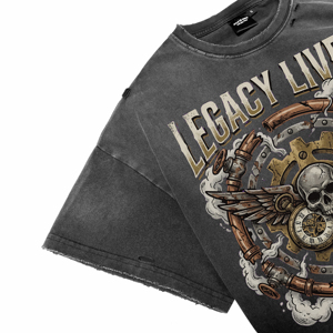 T-shirts pour hommes de qualité supérieure, vintage, effet délavé, respirants, personnalisés, impression DTG punk, décontractés, manches courtes, vente en gros - Product Image 3