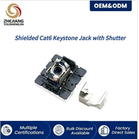 Koruyucu Kapaklı Metal Gövdeli, Etiket Pencereli, Toz Korumalı RJ45 Keystone Jakı, Patch Panel Cat6 için