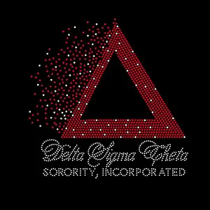 Mẫu Miễn Phí Delta Sigma Theta Sorority Rhinestone Sắt Trên Chuyển Giao