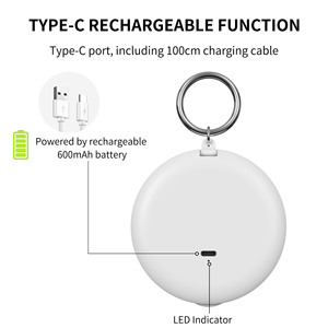 Tay LED Mỹ phẩm Màn hình cảm ứng kim loại khóa mini xách tay nhỏ gọn du lịch tay Túi gương với LED Light Up Gương trang điểm - Product Image 6