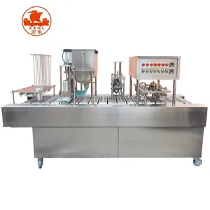 Automatic liquid cup water filling machine and sealing for paper cup