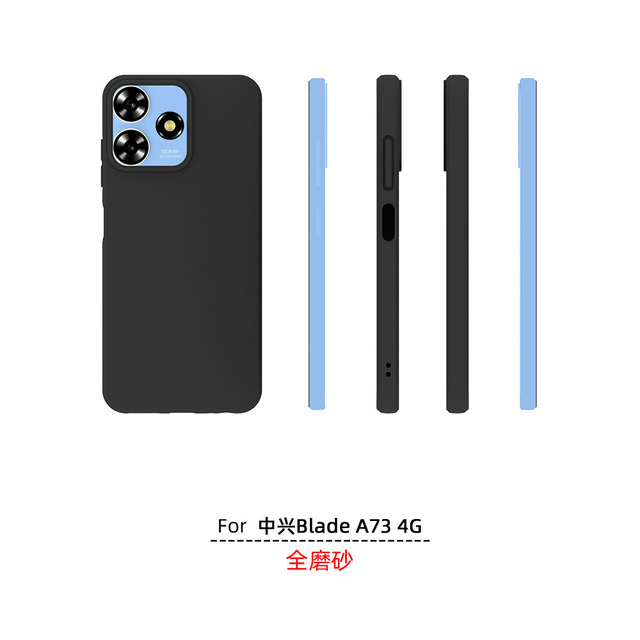 Frosting Soft TPU Transparent Mobile Phone Case for ZTE Blade A73 4G