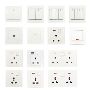 Interrupteurs et prises électriques murales universels personnalisés à 6 broches, alimentation CA 250 V - Product Image 5