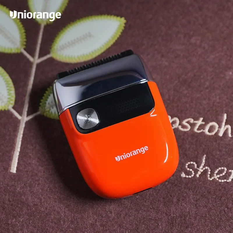 Uniorange erkek folyo tıraş makinesi ve düzelticiler erkekler kullanım jilet şarj edilebilir elektrikli tıraş makinesi mini cep sakal tıraş