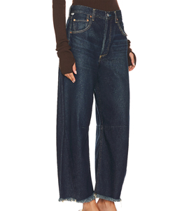 Jeans Casual in <span class=keywords><strong>Velluto</strong></span> <span class=keywords><strong>a</strong></span> <span class=keywords><strong>Coste</strong></span> <span class=keywords><strong>Blu</strong></span> Scuro Stile Americano Retrò, Gamba Dritta, Nuovi <span class=keywords><strong>Pantaloni</strong></span> da Donna Taglie Forti Vestibilità Regolare per Primavera e Autunno - Product Image 1