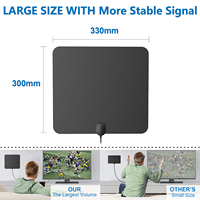 Antenne télécom ANTUKO, vente chaude, antenne TV numérique 1080P 4K, chaînes numériques gratuites, TV numérique intérieure HD UHF VHF 25 DBI
