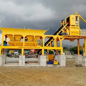 Centrale à béton mobile 50m3/h 30m3/h Centrale à béton prêt à l'emploi fabriquée en Chine