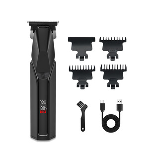 Custom Brand Professional Electric Hair Clipper Hair Trimmers Clippers Rechargeable Men's Trimmer LCD <b>Haircut</b> <b>Machine</b> Barber - Product Image 3