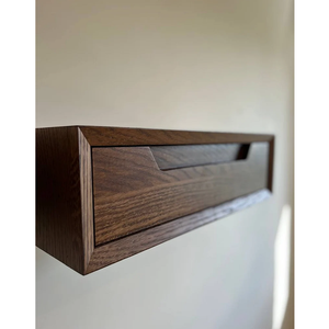 Cajón <span class=keywords><strong>de</strong></span> alta calidad con mesita <span class=keywords><strong>de</strong></span> <span class=keywords><strong>noche</strong></span> Juego <span class=keywords><strong>de</strong></span> 2 Mesita <span class=keywords><strong>de</strong></span> <span class=keywords><strong>noche</strong></span> rústica única montada en la <span class=keywords><strong>pared</strong></span> flotante - Product Image 5