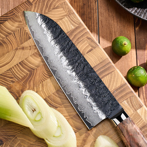 <span class=keywords><strong>Coltello</strong></span> da Chef Santoku Amber da 7 Pollici in Acciaio Damasco VG10 a 67 Strati, Coltelli da Cucina Giapponesi, Affettatrice, Tagliacarne, Utensili da Cucina - Product Image 3
