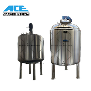 1000L เครื่องผสมความเย็นสเตนเลสสตีลพร้อมเคลือบผงมอเตอร์เกียร์สำหรับโรงงานผลิตเครื่องสำอางถังเก็บน้ำนมในตู้เย็น - Product Image 4