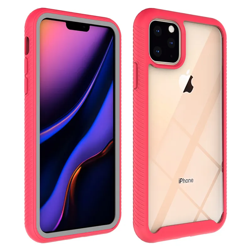 Luxury Crashproof Smartphone Case For iPhone 11 Plastic Phone Case Anti-skid Solid Case Phone Covers For iPhone