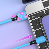 Vente en gros de téléphone mobile Android coloré personnalisé OEM données de type c charge rapide câble micro chargeur usb