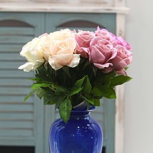 Vente en gros de roses anglaises Real Touch Fleurs artificielles hydratantes pour mariage Saint Valentin Décoration de jardin - Product Image 3