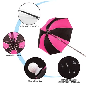 Parasol Adjustable Height Semi-Automatic Open Durable Windproof Business Gifts Straight 8K Rib Club Golf Bag <b>Umbrella</b> - Product Image 3