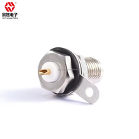 8HEX niquelado para SMA hembra microstrip RF conectores coaxiales 50ohm pared recta conexión a tierra 1P microondas electrónico
