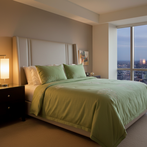 Taies d'oreiller en lin avec fermeture éclair et surpiqûres - Product Image 5