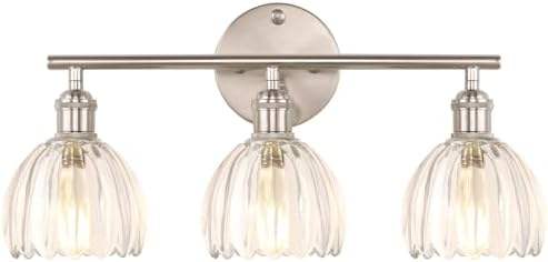 3 heads-silver base-tulip clear