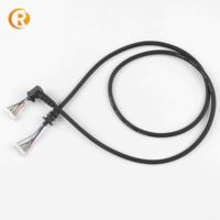 Cable de sensor moldeado blindado, conector eléctrico A prueba de agua IP67, M12, con código A, 2, 3, 4, 5, 8, 12, 17 Pines, hembra