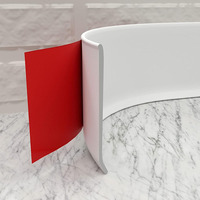 Plinthe autocollante souple en PVC, moulure décorative en vinyle pour la décoration murale de la maison et du bureau