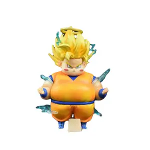 2024ホットセールドラゴンボールフィギュアチャイルドギフトビニール映画おもちゃフリーザブウ悟空ベジータ脂肪かわいいアクション収集おもちゃ