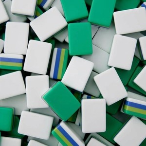 Jeu de Mahjong Américain Esthétique Bleu Vert Profond, Tuiles en Acrylique Personnalisées Gravées Rétro Muse Joker <span class=keywords><strong>Plume</strong></span> Winds, Jeu de Société Professionnel, Cadeau - Product Image 4