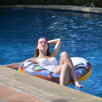 Bouée de piscine gonflable en PVC écologique en forme de donut