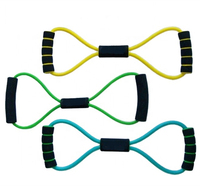 Bande de résistance en forme de 8, bande d'entraînement de résistance, corde d'entraînement, sangles d'exercice, tube pour la maison et la salle de sport