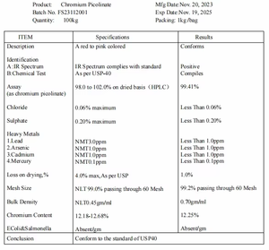 Harga terbaik bahan baku kromium Picolinate suplemen Chromim Piolnate bubuk ekstrak tanaman - Product Image 4