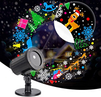 Projecteur de flocons de neige et de tempête de neige d'extérieur, lumières laser, lampe de vacances, projecteur de Noël, lumière de vacances 4w