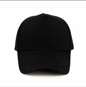 Casquette de baseball noire personnalisable avec logo, en coton vierge, style Dad Hat, pour broderie et impression, casquette de sport, vente en gros - Product Image 3