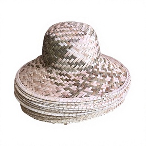 Sombrero de paja con diseño de personaje de dibujos animados para niños, ideal para la playa / Sombrero de sol de verano de ala ancha para la playa - Product Image 1