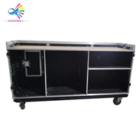 Flight case personnalisé 2-en-1 avec écran LED et double tiroir, support OEM