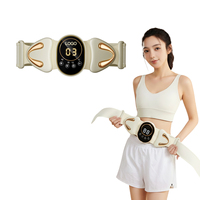 Ceinture de massage abdominale intelligente sans fil avec chaleur, vibrations et compresse chaude pour la récupération post-partum et le remodelage de la taille chez la femme