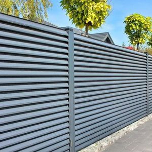 Nhôm thép louver Panel Gates hệ thống slat hàng rào nhôm riêng tư hàng rào hàng rào & lưới mắt cáo & Gates kim loại louver hệ thống - Product Image 5