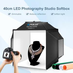 Profesyonel Katlanabilir Işık Kutusu PULUZ 40cm <span class=keywords><strong>X</strong></span> 40cm <span class=keywords><strong>X</strong></span> 40cm 16"x16 Fotoğraf Stüdyo Kutusu Takı Fotoğrafçılığı Aksesuarları için - Product Image 3