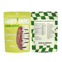 Sachets personnalisés en aluminium alimentaire, pochettes verticales, emballages Mylar pour fruits secs, noix et autres produits alimentaires