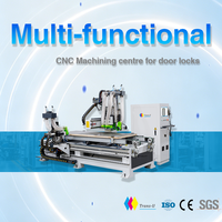 Machine à tenonner automatique CNC Trans-U industrielle à alimentation continue, haute précision, avec moteur à roulement, pour charnières de porte en bois