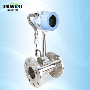 LUGB OEM 蒸気 空気 酸素 窒素 ガス バイオガス LPG 熱媒 4-20mA RS485 304ステンレス フランジ ウェハー ボルテックス流量計 - Product Image 4