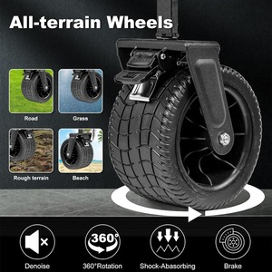 Outdoor Picnic <strong>Beach</strong> Camping <strong>Wagon</strong> Camping Cart Trolley Garden Trail Foldable Collapsible Folding Utility <strong>Wagon</strong> Troller - Product Image 3