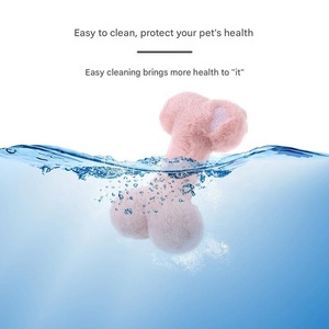 Eco-friendly simpatico cartone animato cane e gatto Pet peluche con caratteristica cigolante osso moderno che accompagna i giocattoli da masticare per uso quotidiano - Product Image 2