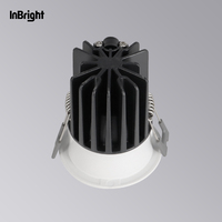 Projecteur COB étanche IP65 8W-28W, éclairage encastré LED pour plafond, aluminium, intérieur, hôtel moderne, projecteurs anti-éblouissement à intensité variable