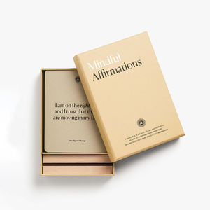 Fabricant Chinois Personnalisé OEM <span class=keywords><strong>Cartes</strong></span> d'Affirmation Quotidiennes Positives <span class=keywords><strong>et</strong></span> Motivationnelles avec Livre - Product Image 1