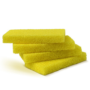 Éponge rectangulaire jaune en pierre ponce pour le soin des pieds et l'élimination des callosités - Product Image 1
