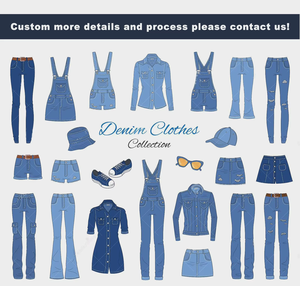Jeans de Mezclilla de Pierna Ancha para Mujer, Cintura Alta, Estilo Casual, para Todas las Temporadas, Ropa Diaria, Personalizable OEM/ODM - Product Image 3